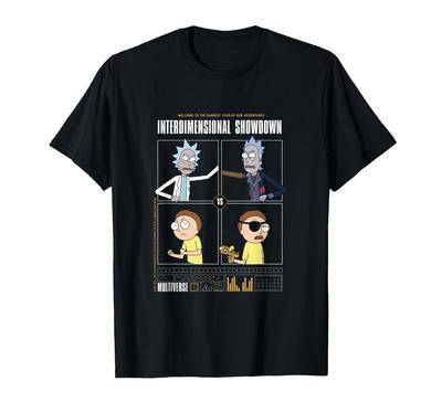 Dimensionale Schlacht Multiversums-Abenteuer RICK & MORTY T-Shirt