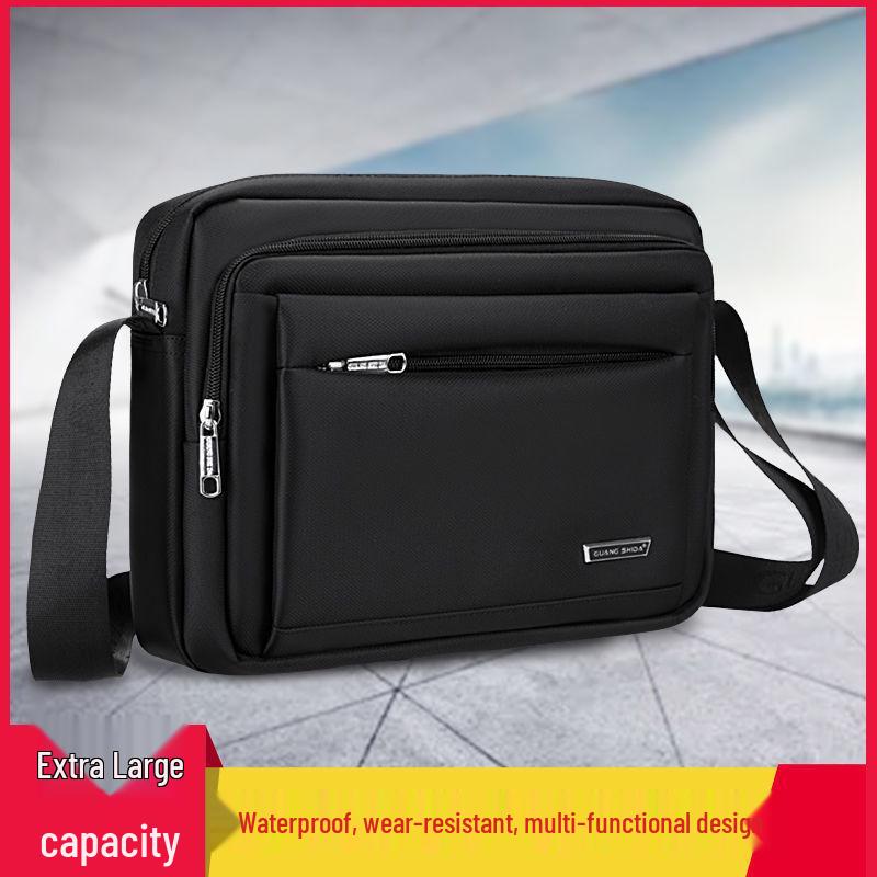 Men's Waterproof Korean Style Oxford Cloth Crossbody Shoulder Bag - Business Casual Small Backpack