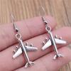 40 Styles Hotsale Women Earring Vintage Airplane Rocket Question Mark Tower Pin Scissors DNA Simple Cool Jewelry Handmade Gift