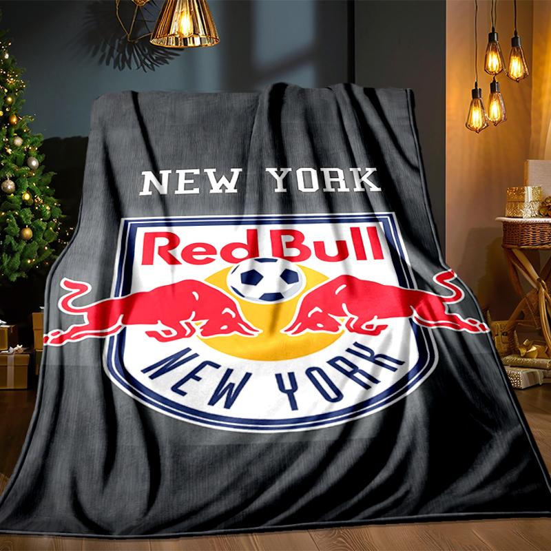 New York Bulls Crest Blanket Lightweight Ideal Bedding Blanket Perfect for Travel, Camping, Living Rooms, Offices, Sofas, Fan Christmas gift
