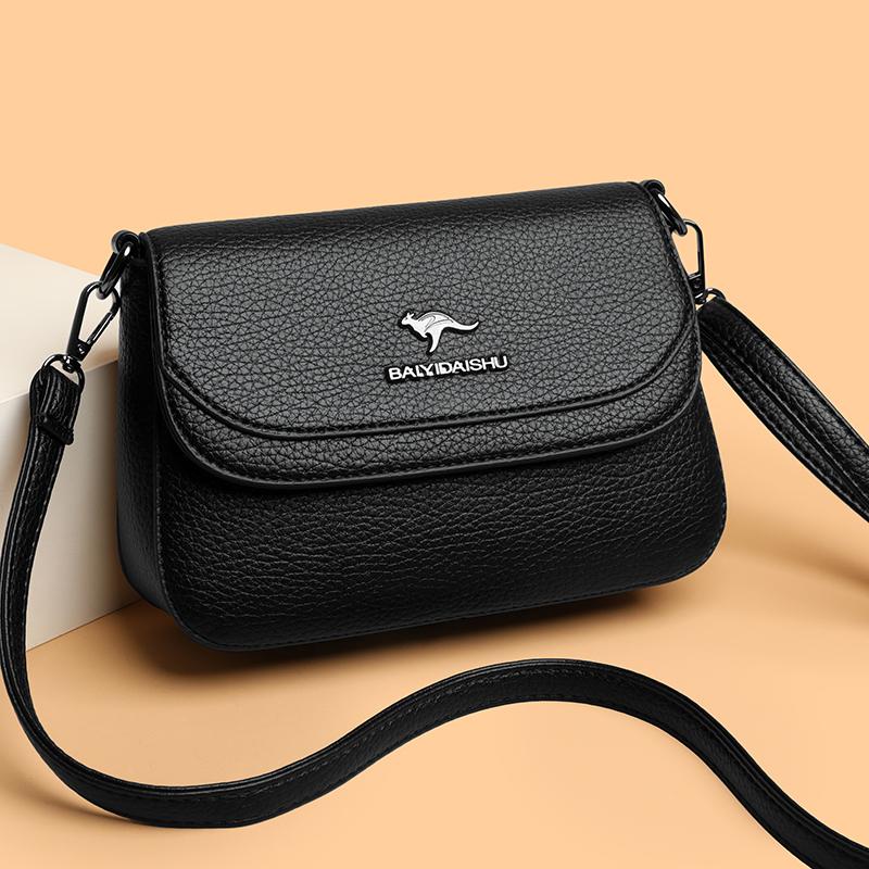 Leather Bag Women's Coffee Luxury Designer Purse And Handbags 2025 Shoulder Crossbody Bags For High Quality Pu Leather Messenger Bag Sac