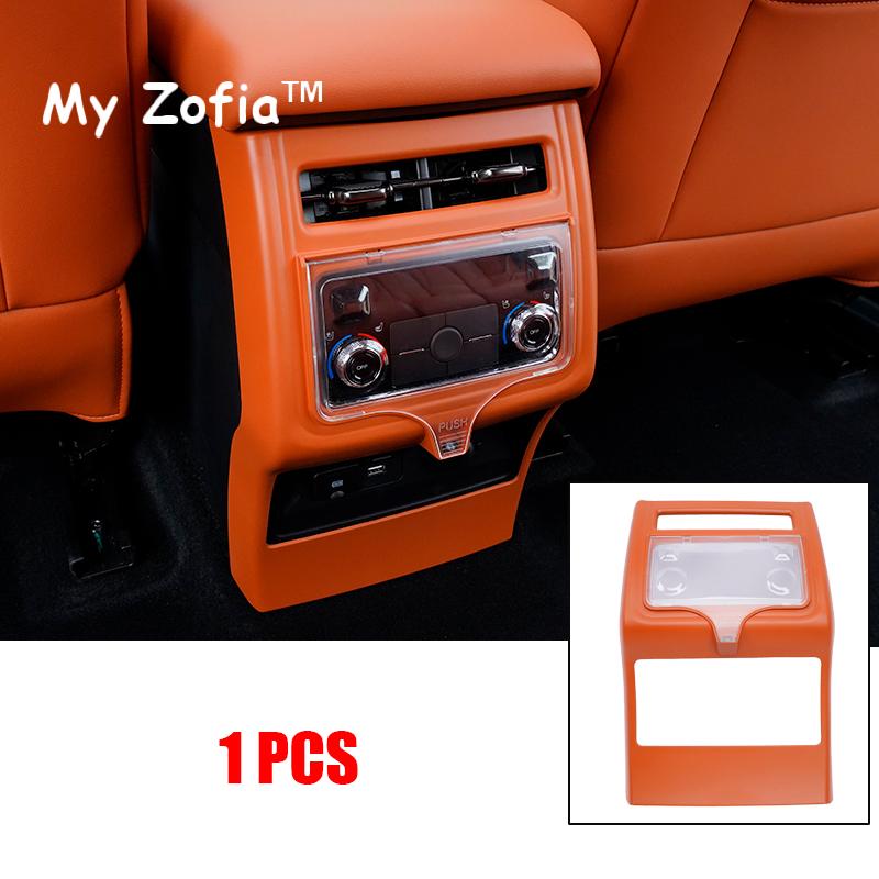 For Haval H9 2024 2025 MKII 2nd Car Rear air conditioning outlet decorative panel ABS Wood grain Carbon fiber Original car color