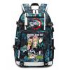 Demon Slayer Anime Print School Backpack Large Capacity Travel Bookbag for Boys Girls Kids Student