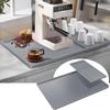 Silicone Coffee Maker Tray & Cup Drying Mat - 2-in-1, Double Layer Drainage