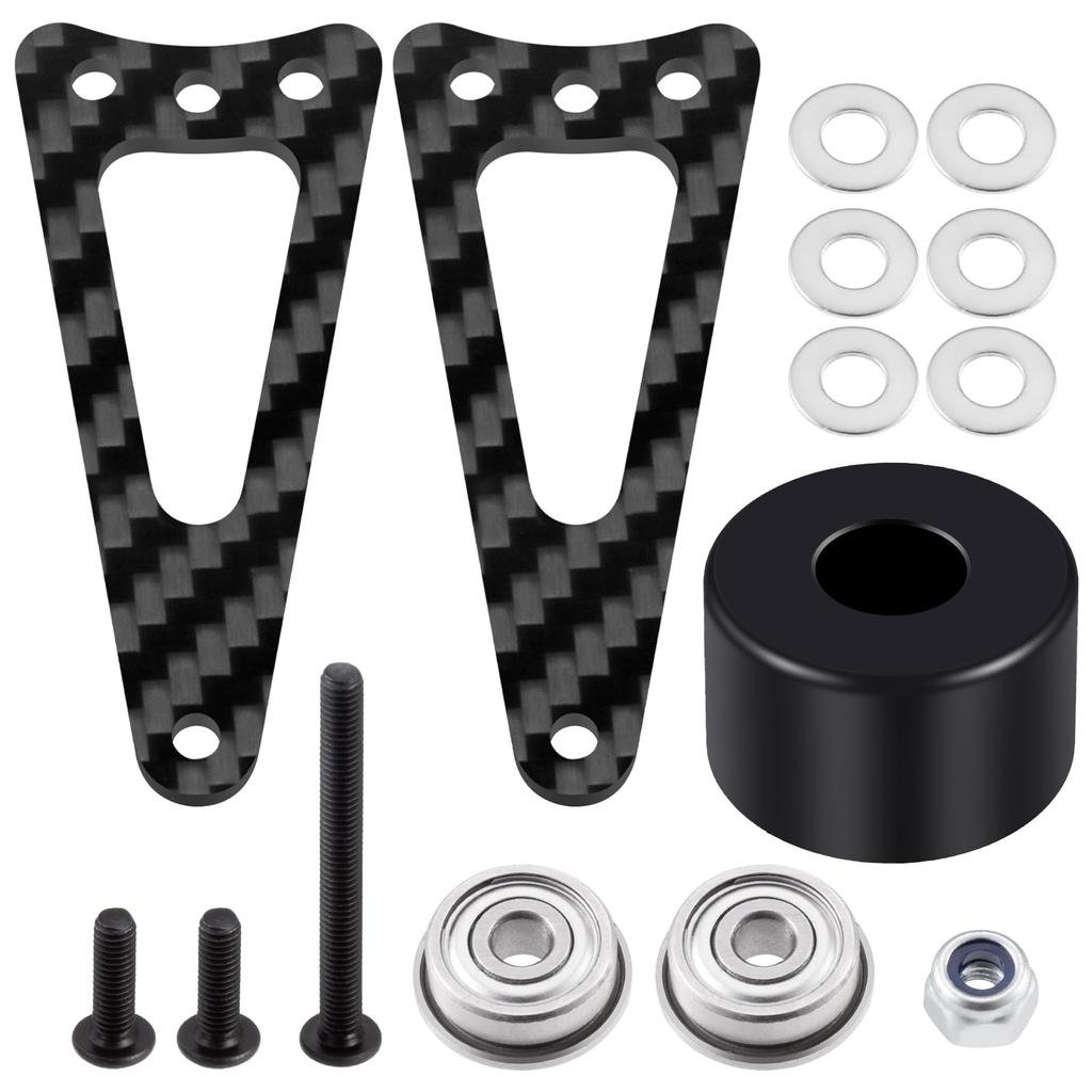 TRZX Adjustable Carbon Wheelie Bar Upgrade Parts for 1/12 Scale Tamiya 57409 Lunchbox RC Car