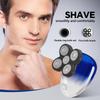 Men's Electric Shaver-5D Rotating Hair Clipper with Nose Bridge Stainless Steel Blade USB Rechargeable