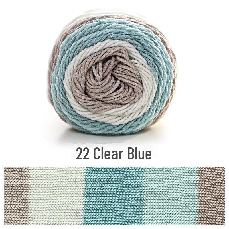 Ruyi Bird Milk Cotton Multicolor Yarn for DIY Knitting Projects - Scarf, Pillow, Blanket