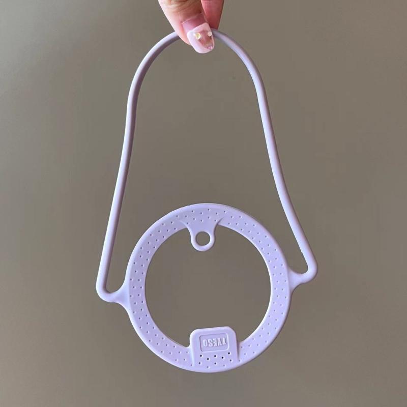 Silikon Wasserflaschengriff Isolierte Becher Kaffeetasse Durchmesser 85 bis 100 mm Tragbar Auslaufsicher Tassenband