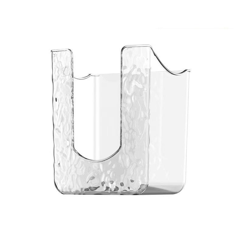 Wall Mounted Wipes Dispenser Self-Adhesive Waterproof Punch Free Tissue Holder for Kitchen Bathroom Patio Home