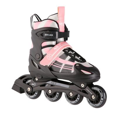 Nh18366A 2W1 Pink-White Size S(31-34) Roller Skates With Exchangeable. Pł. Hokejową Nils Extreme