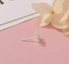 S925 Silver Zircon Snowflake Stud Earrings - Korean Style Christmas Gift for Girls