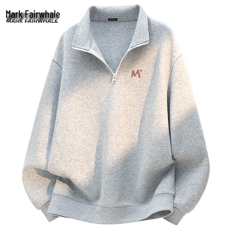 Mark Fairwhale Men's Stand Collar Half-Zip Sweatshirt