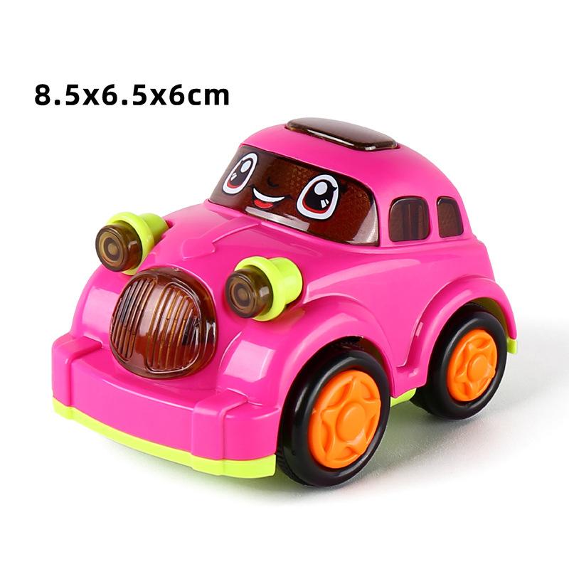 Cartoon Cute Children Inertia Car Toy Model Simulation Airplane Car Train Pull Back Car Toys Kids Puzzle Toys Boy Best Gifts