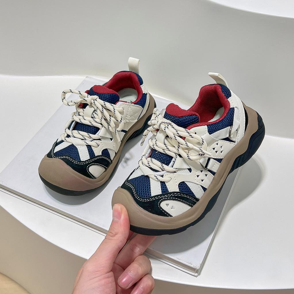 Children's shoes non-slip hiking shoes 2025 autumn new style outdoor lightweight running shoes men's and girls' sports and leisure shoes