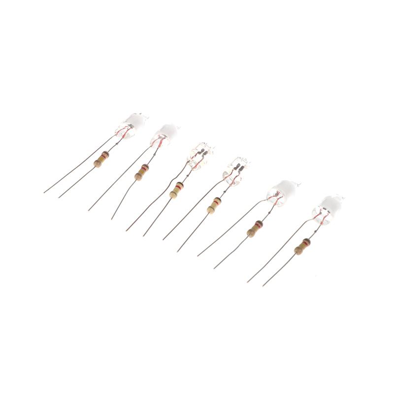 10Pcs Neon Indicator Light Green Red Blue Signs 6Mm Neon Lamp Glow Bulbs