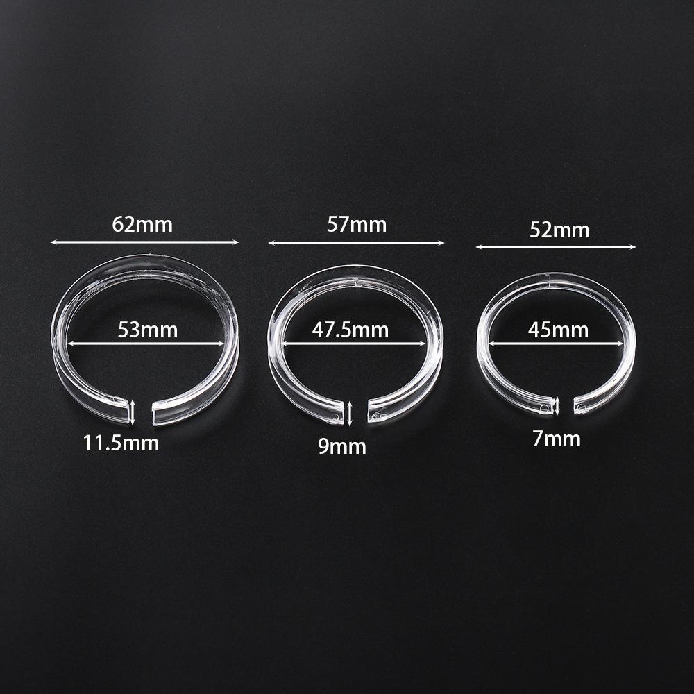 10pcs Acrylic Transparent Plastic Bracelet Bracelet Ring