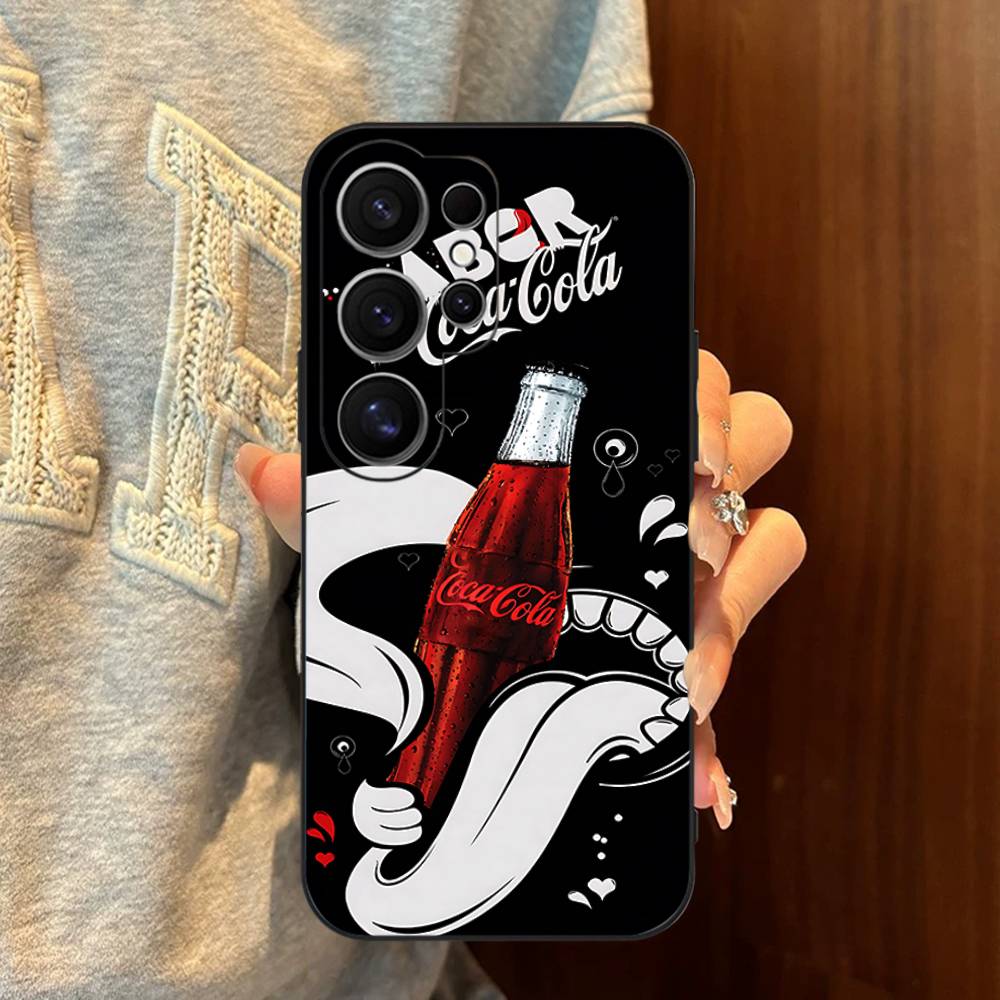 Hot C-Coca Drinks C-Cola Phone Case For Samsung S 24 Fe 25 Ultra Plus 20 Lite 21 30 22 23 24 22 Ultra 5G Fundas