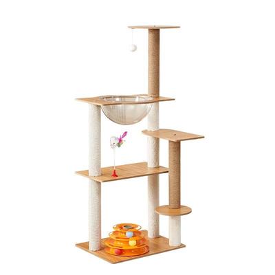 Pet Language 5-Tier Felt Cat Tree & Scratcher
