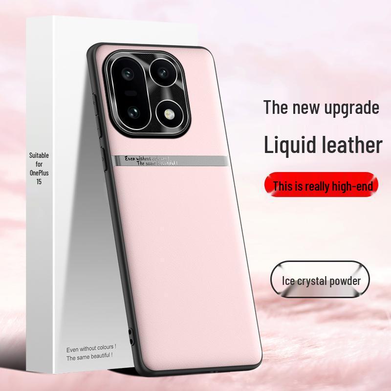 OnePlus 15 Liquid Leather Waistline Case - High-End, Durable, Simple Business Design