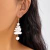 European and American Christmas Tree Star Earrings Baroque