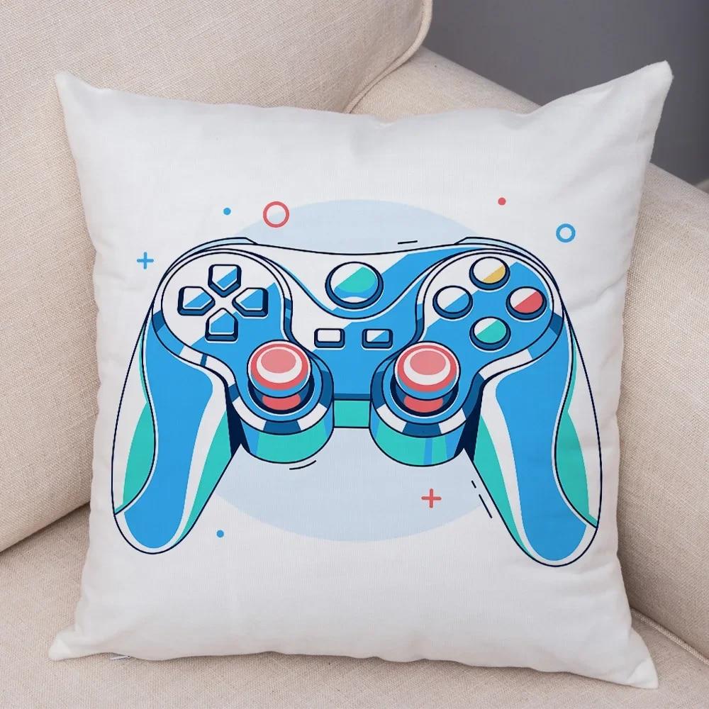 Game Room Decoration  Player Dazzle Handle Series Pillowcase Home  Boy's  Bedroom  Cushion Cover