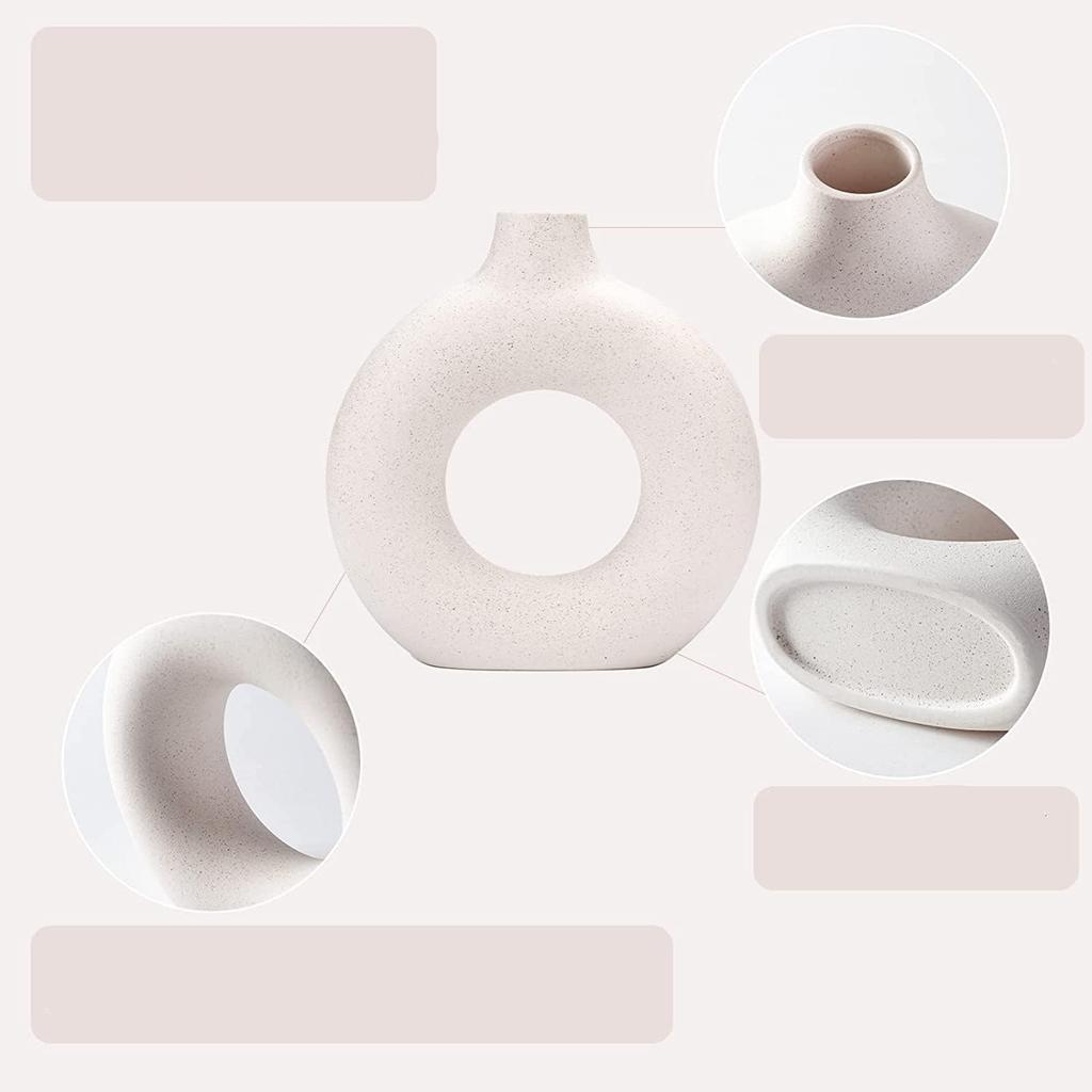 Wazon ceramiczny cętkowany elegancki prezent na kwiaty minimalistyczny