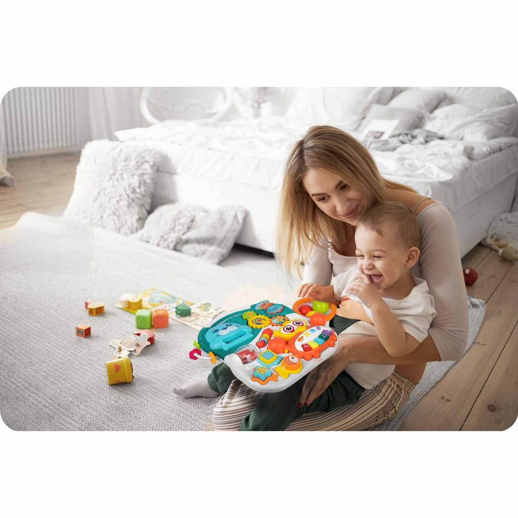 Educational Push Toy Table 3-In-1 , And