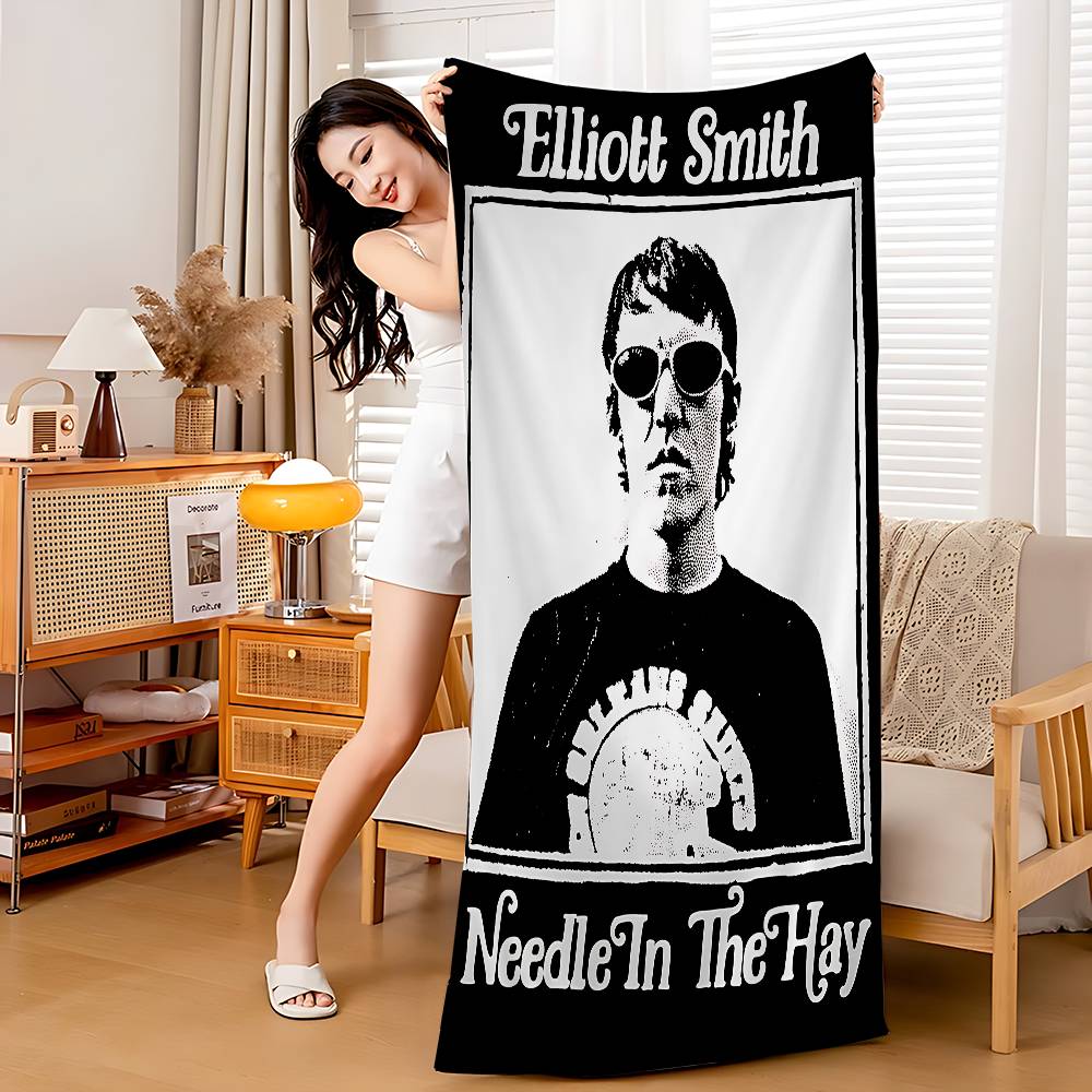 

Singer Elliott Smith Bath Towel Microfiber Soft Water Absorbing Breathable For Girl Kids Decorative Cartoon Beach Towel W40*H60(CM)