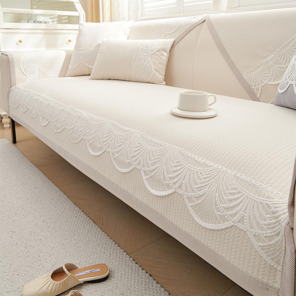 Chenille Wheat Jacquard Sofa Cover Sofa Cushion Cover Four Season Sofa Towel Anti Slip Light Luxury Leather Sofa Blanket