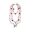 Boho Beach Necklace With Seashell Heart Charms Handwoven Multilayer Statement Jewelry Women Men 2025
