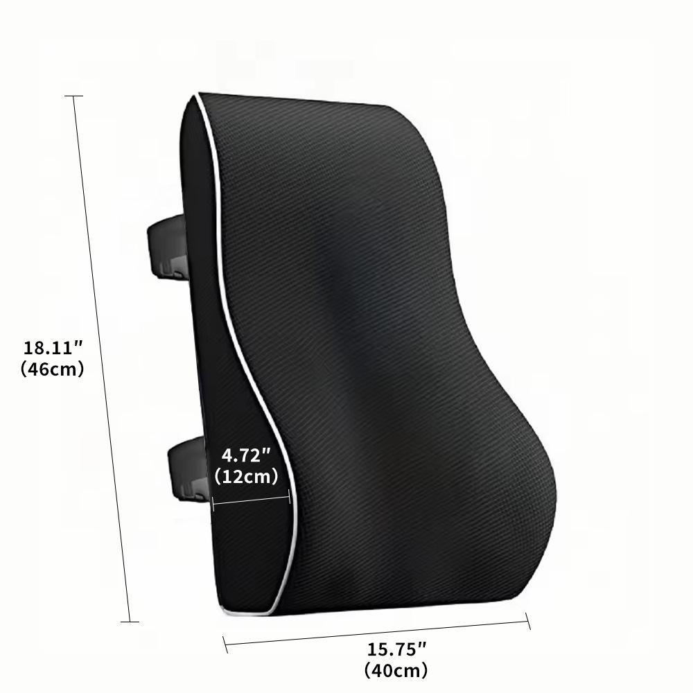 Ergonomic Memory Foam Lumbar Support Cushion for Office Chair, Car, and Wheelchair.