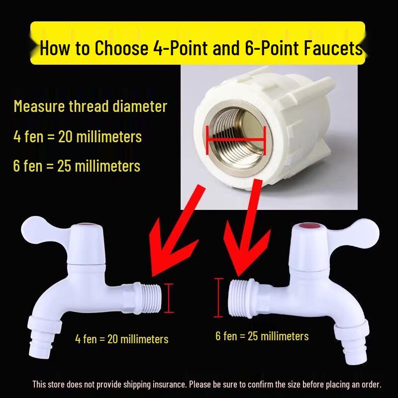 TLXT Dual Outlet Plastic Faucet