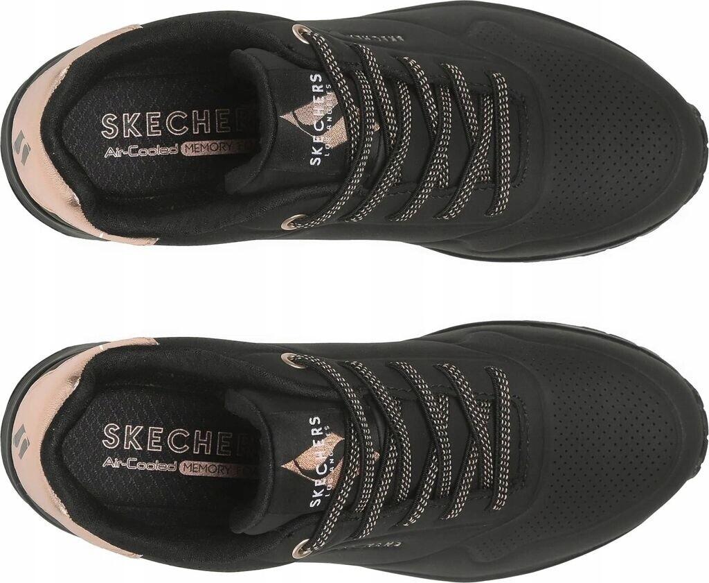 Skechers Uno - Shimmer Away Женские кроссовки черного цвета