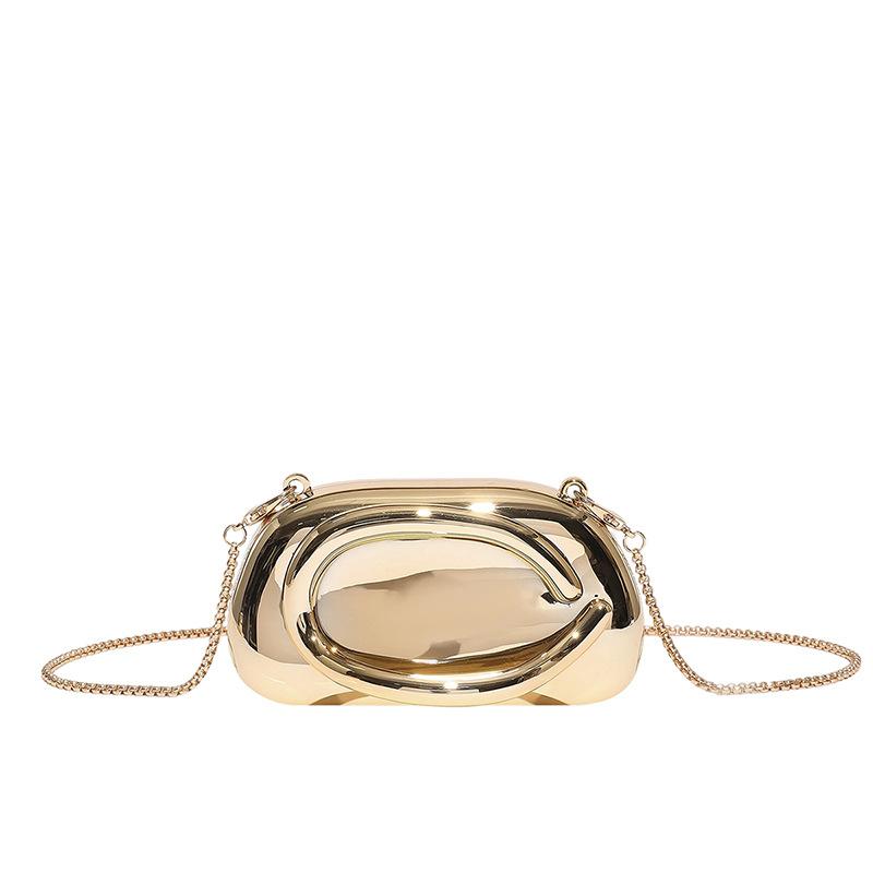 Trendy Colored Wrist Clutch Women's Bag Fashionable Retro Acrylic Dinner Party Wedding Chain Messenger Bag
