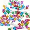 100PCS Colorful Dreadlock Hair Rings Multicolor Braid Decoration Rings  For Women And Girls