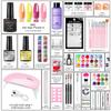 Kit Unghie Acriliche Set Completo Polvere Cristallo Liquido Monomero Gel per Estensione Gel Costruttore UV Lime per Salone Professionale Starter