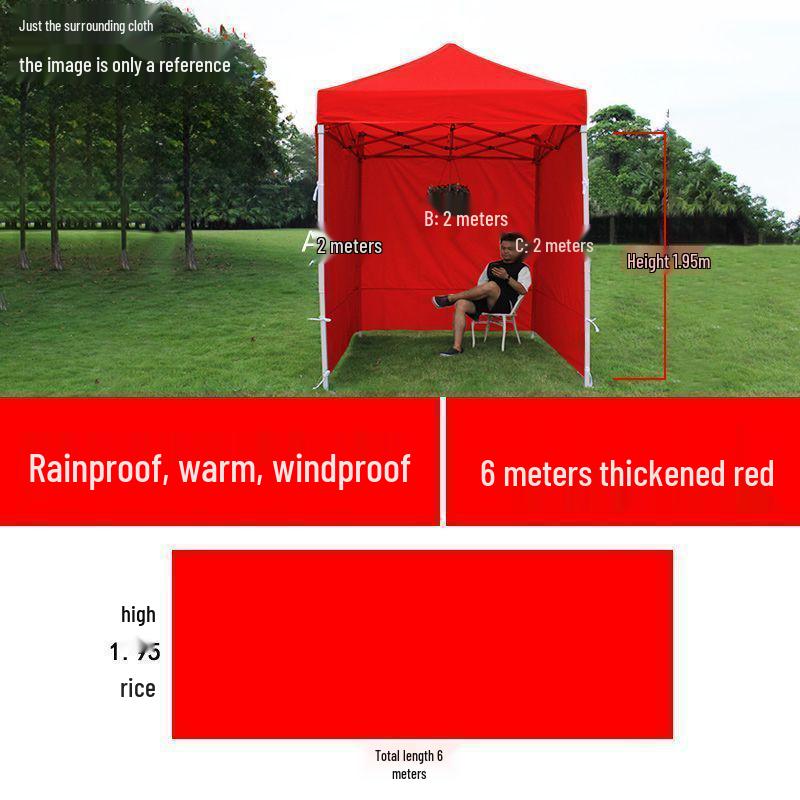 Verbesserte winddichte Falt-Markisenzelt für den Außenbereich mit transparenten Seiten