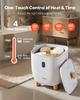 25L Towel Warmer Bucket with LED Screen Bottom Heating Columns Timer White
