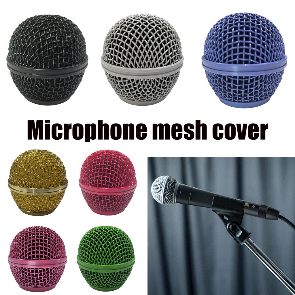 Mikrofon-Gitter Ersatz Metall Mikrofonkopf Abdeckung für SM58 SSM58S SM58LC und andere Standardgrößen Mikrofone