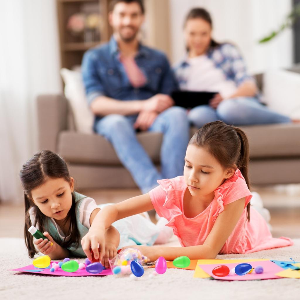 Easter Eggs Children's DIY Painting Simulation Plastic Diy Eggs Decorated Eggs