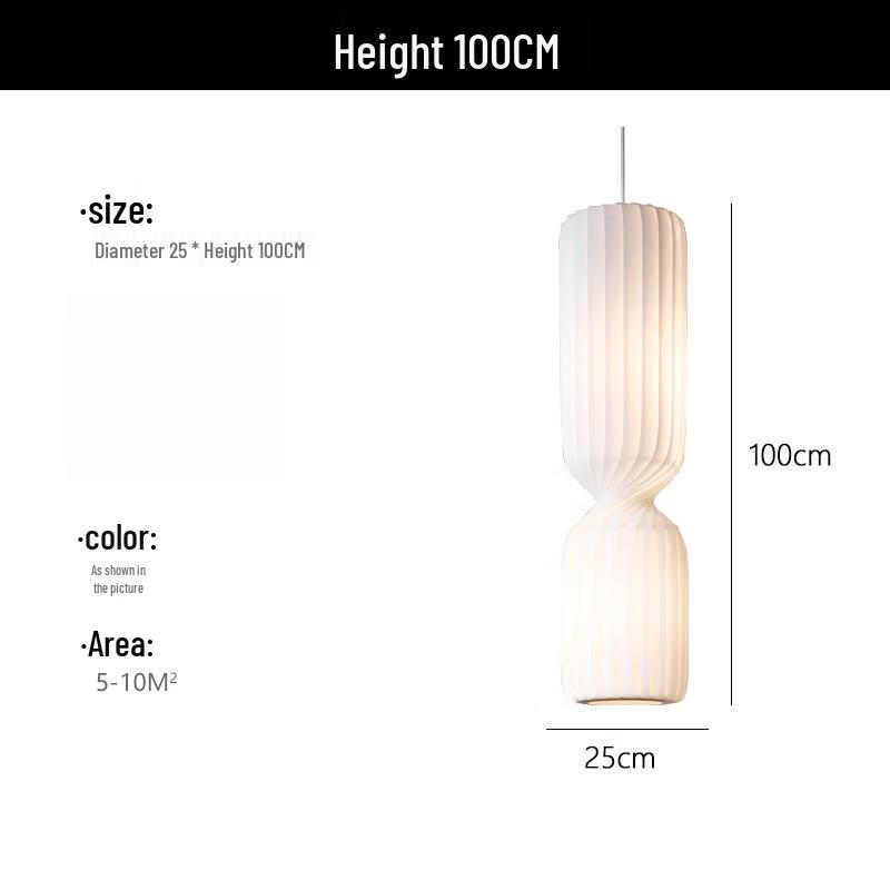 Liangtu Long Barrel Staircase Chandelier