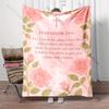 2026 New Christian Bible Verse Print Blanket Warm and Soft Home Travel Blanket Sofa Bedding Cover Blankets Nice Gift for Friends
