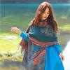 New cashew flower scarf dual-purpose long Xizang Qinghai travel windproof and warm fringed shawl