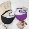 Korean Version Bag Solid Color Women's Casual Versatile Bag Commuter Crossbody Bag Dumpling Bag Shoulder Bag
