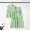 ZANZEA Women Summer Tank Tops and Long Skirts Casual Two Piece Suit Sets