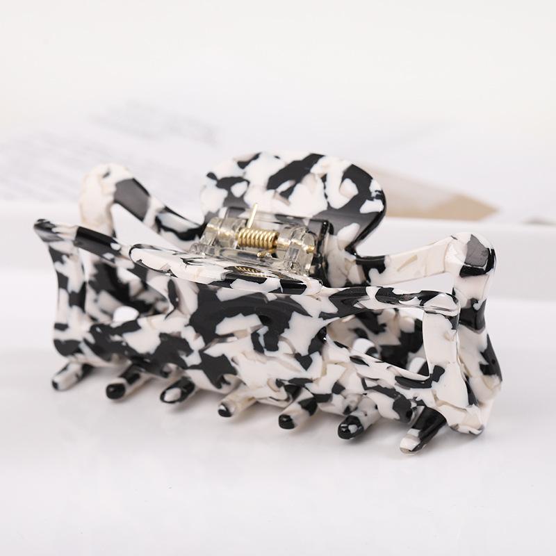 Hohler Essigsäure-Clip texturierter Temperament-Haarclip fortschrittlicher Farb-Haarclip Haaraccessoires praktischer Haifisch-Clip