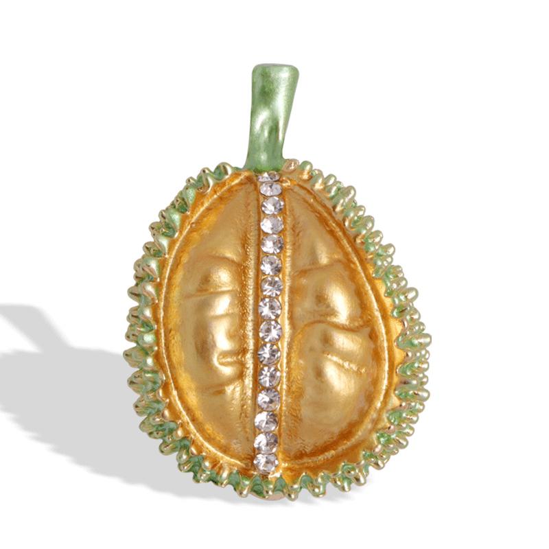 Pearl Fruit Brooch Grape Cherry Pin Drip Oil Corsage Pineapple Pomegranate Lotus Flower Mushroom Brooches
