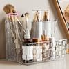 M-Light Luxury Transparent Desktop Organizer Box Multi-grid Large Capacity Makeup Storage Remote Control Holder Cosmetic Box