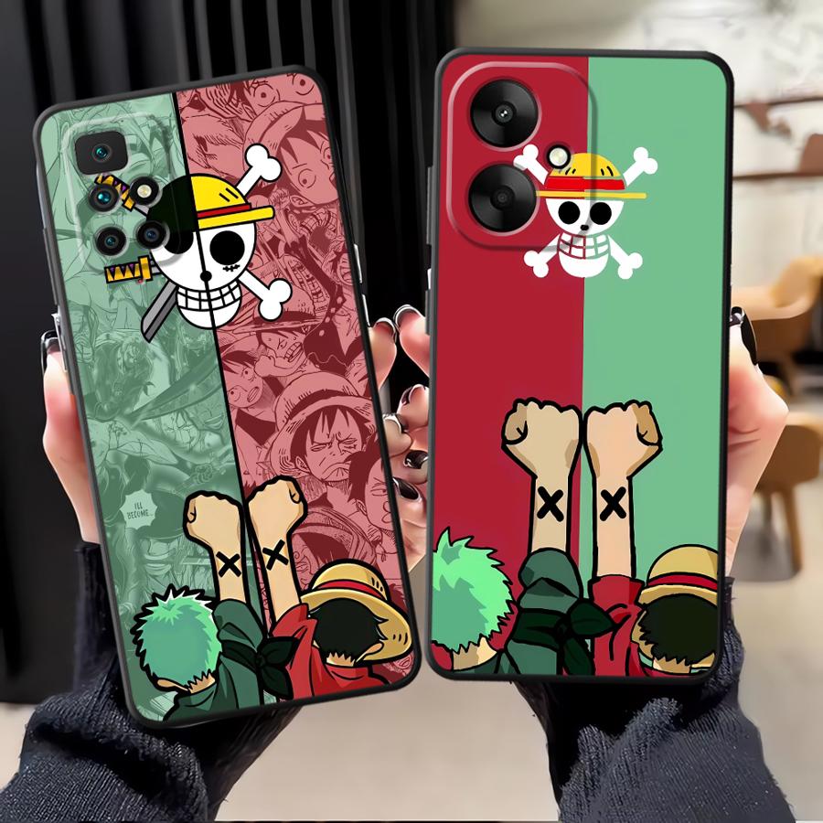 Ones Pieces Luffys Zoros Cartoon Case for Xiaomi Redmi 13C 12C A1 A2 Plus 9A 9C K40 K50 Gaming A5 12 9T 10 K60 Funda Phone Cover