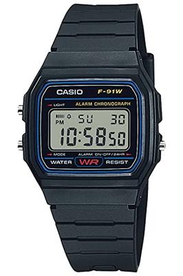 Kollektion F-91W-1JH Herren Armbanduhr Schwarz